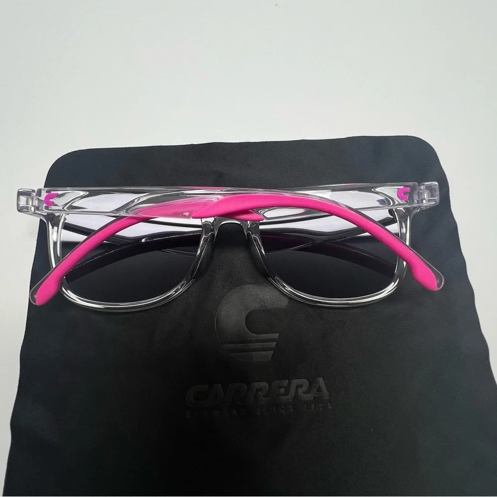CARRERA 8054/900 Sunglasses Pink Arms NWOT UV Protection Cat 3 52mm Hard‎ Case
